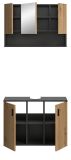 Badm�bel Set 2-teilig Livia in Artisan Eiche und grau Badkombination 80 x 180 cm
