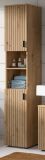 Badezimmer Hochschrank Livia in Artisan Eiche Badschrank 30 x 192 cm