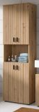 Badezimmer Hochschrank Livia in Artisan Eiche Badschrank 60 x 192 cm