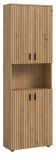Badezimmer Hochschrank Livia in Artisan Eiche Badschrank 60 x 192 cm