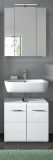 Badm�bel Set 2-teilig Cover in wei� Hochglanz Badkombination 60 x 185 cm