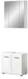 Badm�bel Set 2-teilig Cover in wei� Hochglanz Badkombination 60 x 185 cm