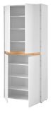Schuhschrank Center in wei� und Wotan Eiche Flurschrank 85 x 195 cm