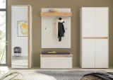 Garderobe Set 5-teilig Center in wei� und Wotan Eiche Garderobenkombination 265 x 200 cm