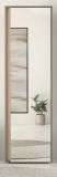 Garderobenschrank Center in Salbei und Barista Eiche Flurschrank mit Spiegel 60 x 200 cm