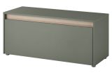 Garderobe Sitzbank Center in Salbei und Barista Eiche Garderobenbank 100 cm