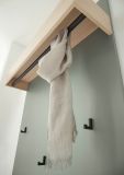Garderobenpaneel Center in Salbei und Barista Eiche Wandgarderobe 100 x 135 cm