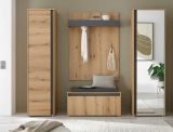 Schuhschrank Center in Evoke Eiche und grau Flurschrank 50 x 200 cm