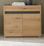 Schuhschrank Center in Evoke Eiche und grau Flurkommode 80 x 70 cm