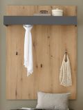 Garderobenpaneel Center in Evoke Eiche und grau Wandgarderobe 100 x 135 cm