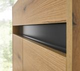 Garderobe Set 5-teilig Center in Evoke Eiche und grau Garderobenkombination 190 x 200 cm