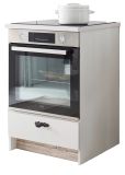 Herdumbauschrank Rovola in wei� Pinie Landhaus K�che Unterschrank 60 cm, Soft-Close