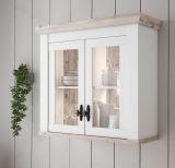 K�che H�ngeschrank Rovola in wei� Pinie Landhaus K�chenschrank h�ngend 92 x 85 cm, Soft-Close