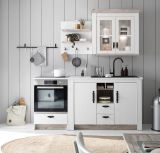 K�che H�ngeschrank Rovola in wei� Pinie Landhaus K�chenschrank h�ngend 92 x 85 cm, Soft-Close