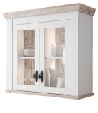 K�che H�ngeschrank Rovola in wei� Pinie Landhaus K�chenschrank h�ngend 92 x 85 cm, Soft-Close