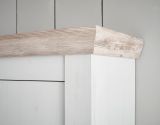K�che H�ngeschrank Rovola in wei� Pinie Landhaus K�chenschrank h�ngend 55 x 85 cm, Soft-Close