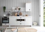 K�che Rovola in wei� Pinie Landhaus K�chenschrank Set 4-teilig 264 x 200 cm