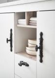 K�che Rovola in wei� Pinie Landhaus K�chenschrank Set 4-teilig 191 x 200 cm