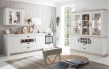 K�che Rovola in wei� Pinie Landhaus K�chenschrank Set 4-teilig 264 x 200 cm