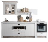 K�che Rovola in wei� Pinie Landhaus K�chenschrank Set 4-teilig 264 x 200 cm