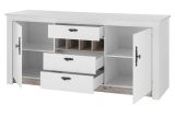 K�che Rovola in wei� Pinie Landhaus K�chenschrank Set 4-teilig 264 x 200 cm