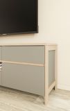 TV-Lowboard Finnes in Salbei und Eiche TV Unterteil skandinavisch 193 cm, Soft-Close