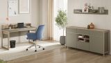 Sideboard Finnes in Salbei und Eiche Kommode skandinavisch 164 cm, Soft-Close
