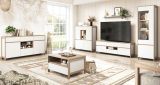 Sideboard Finnes in wei� und Eiche Kommode skandinavisch 164 cm, Soft-Close