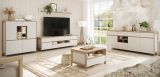 Sideboard Finnes in wei� und Eiche Kommode skandinavisch 193 cm, Soft-Close