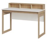 Schreibtisch Finnes in wei� und Eiche Laptoptisch skandinavisch 120 cm