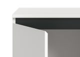 Sideboard Gelia in wei� mit schwarz Kommode 160 x 84 cm, Soft-Close