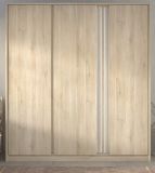 Parisot Kleiderschrank Escale6 in Eiche japanisch Dreht�renschrank 3-t�rig 185 x 203 cm