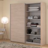 Kleiderschrank Swing in Jackson Eiche Schiebet�renschrank 2-t�rig mit Spiegel 178 x 203 cm, Soft-Close