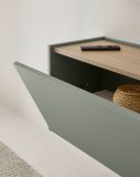 TV-Lowboard Center in Salbei und Barista Eiche TV-Unterteil h�ngend 150 cm H�ngeschrank