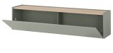 TV-Lowboard Center in Salbei und Barista Eiche TV-Unterteil h�ngend 150 cm H�ngeschrank