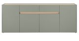 Sideboard Center in Salbei und Barista Eiche Kommode 223 cm