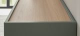 Wohnwand Center in Salbei und Barista Eiche Wohnkombination Set 5-teilig mit XXL-TV-Schrank 440 cm
