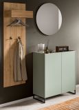 Garderobe Set 3-teilig Borga in Salbei und Artisan Eiche 155 x 197 cm, Soft-Close