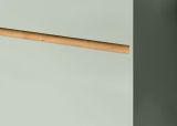 Garderobe Set 3-teilig Borga in Salbei und Artisan Eiche 140 x 197 cm
