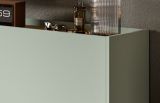 Garderobe Set 3-teilig Borga in Salbei und Artisan Eiche 140 x 197 cm