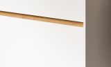 Garderobe Set 4-teilig Borga in wei� und Artisan Eiche 205 x 197 cm
