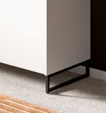 Garderobe Set 3-teilig Borga in wei� und Artisan Eiche 155 x 197 cm, Soft-Close