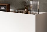 Garderobe Set 4-teilig Borga in wei� und Artisan Eiche 172 x 197 cm