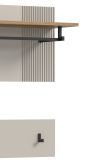 Garderobe Set 5-teilig Skid in Kaschmir Sand und Evoke Eiche 175 x 190 cm