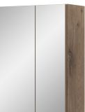 Badezimmer Spiegelschrank Cover in Nox Eiche Badschrank 3-t�rig 60 x 70 cm