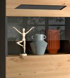 Wohnwand 4-teilig Aversa in Artisan Eiche und grau Set mit 2x Vitrine h�ngend / stehend