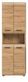 Badezimmer Hochschrank Cover in Artisan Eiche Badschrank 60 x 185 cm