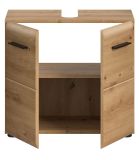 Waschbeckenunterschrank Cover in Artisan Eiche Badezimmer Unterschrank 60 cm