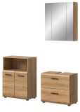 Badm�bel Set 3-teilig Cover in Artisan Eiche Badkombination 135 x 185 cm