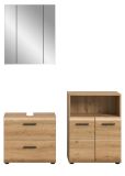 Badm�bel Set 3-teilig Cover in Artisan Eiche Badkombination 135 x 185 cm